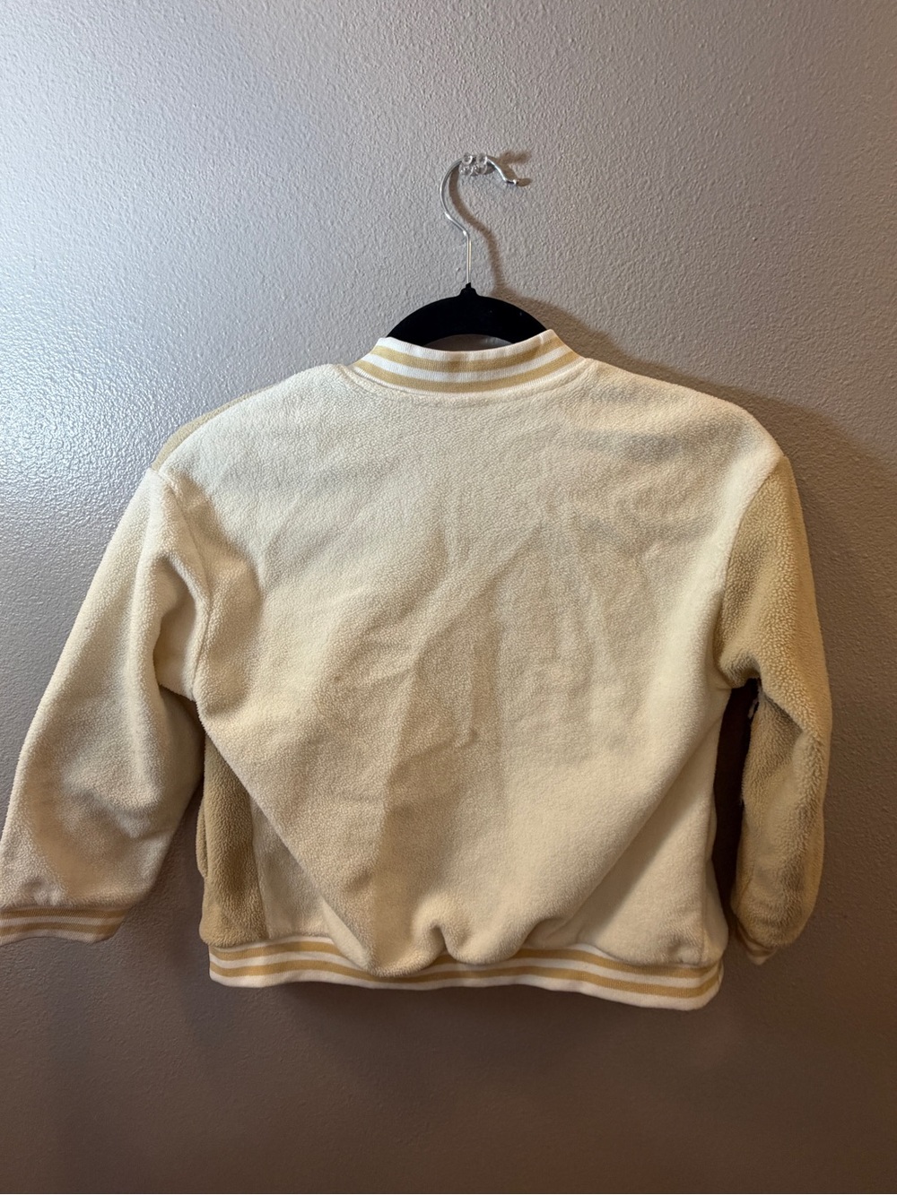 Cream Sherpa Bomber Jacket - Women